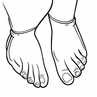 Feet Coloring Pages