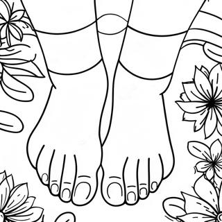 Realistic Feet Coloring Page 37972-30527