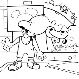 Ghetto Street Art Coloring Page 38002-30566