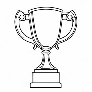 Shiny Gold Trophy Coloring Page 38013-30557