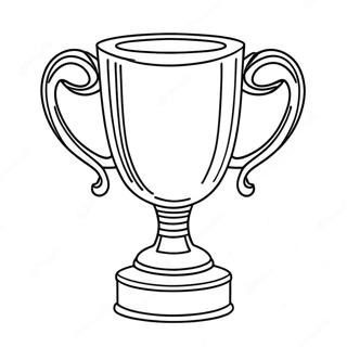 Shiny Gold Trophy Coloring Page 38013-30558