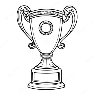 Shiny Gold Trophy Coloring Page 38013-30560