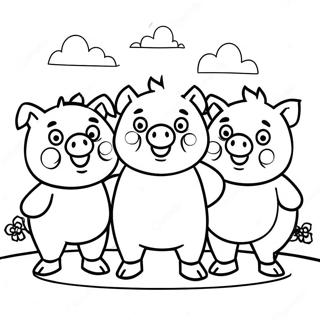 Three Little Pigs Coloring Pages