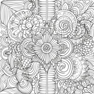 Intricate Geometric Patterns Coloring Page 38033-30584