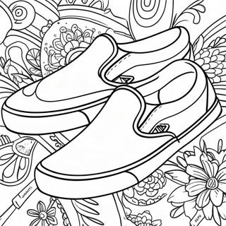 Vans Slip On Sneakers Coloring Page 38043-30585