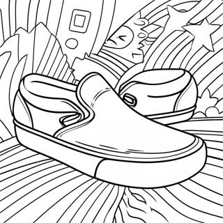 Vans Slip On Sneakers Coloring Page 38043-30588