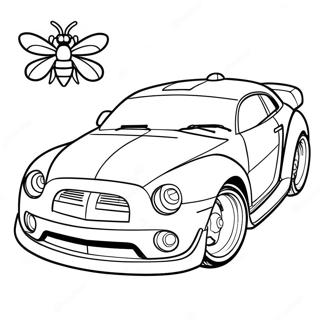 Bumblebee Car Coloring Pages