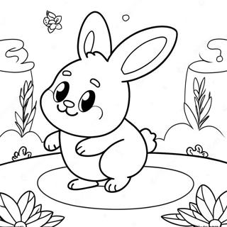 Bunny Hop Coloring Page 38103-30639