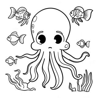 Giant Squid Coloring Page 38122-30648