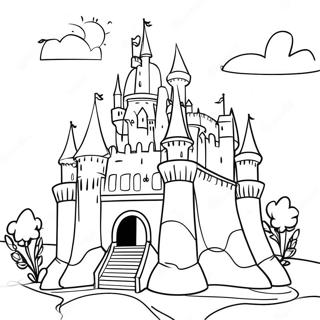 Once Upon A Time Fairy Tale Castle Coloring Page 38132-30650