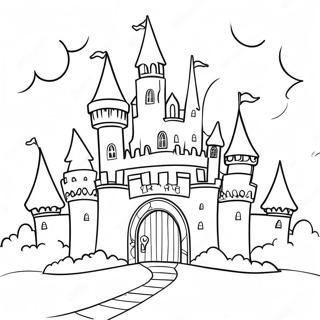 Once Upon A Time Fairy Tale Castle Coloring Page 38132-30651