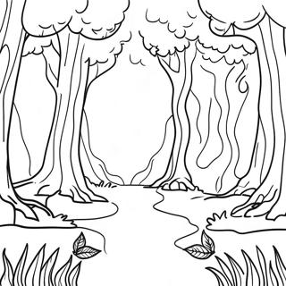 Enchanting Once Upon A Time Forest Coloring Page 38133-30657