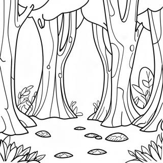 Enchanting Once Upon A Time Forest Coloring Page 38133-30658