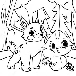 Open Season Forest Animals Coloring Page 38142-30662