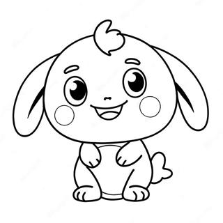 Cute Momo Character Coloring Page 38163-30682