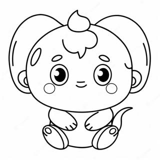 Cute Momo Character Coloring Page 38163-30683