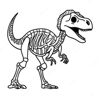 Dinosaur Skeleton Coloring Page 38192-30699