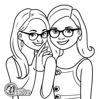 Liv And Maddie Happy Moments Coloring Page 38233-30738