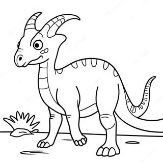 Parasaurolophus Coloring Pages