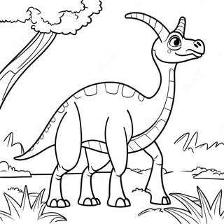 Parasaurolophus Coloring Page 38252-30755