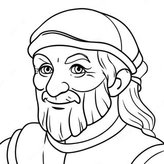 Leonardo In Action Coloring Page 38263-30762