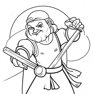 Leonardo In Action Coloring Page 38263-30764