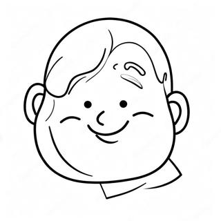 Happy Blank Face Coloring Page 38273-30770