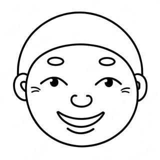 Happy Blank Face Coloring Page 38273-30772