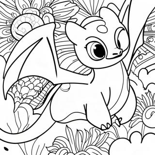 Female Light Fury Coloring Pages