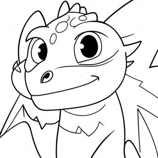 Female Light Fury With Sparkling Eyes Coloring Page 38283-30778