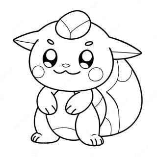 Cute Mega Pokemon Coloring Page 382-305