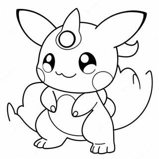 Cute Mega Pokemon Coloring Page 382-307