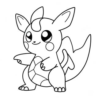 Cute Mega Pokemon Coloring Page 382-308