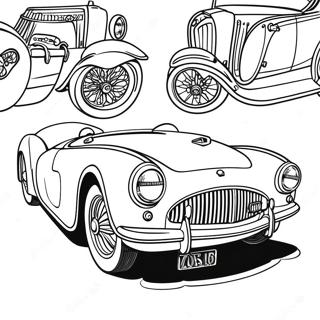 Vintage Sports Car Coloring Page 38303-30793