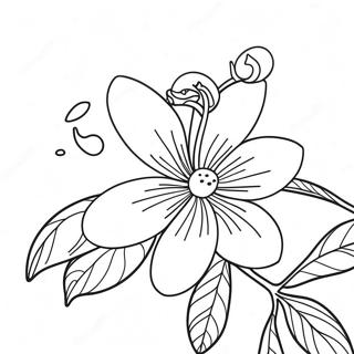 Orange Blossom Coloring Page 38322-30814