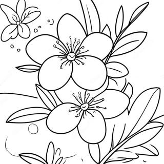 Orange Blossom Coloring Page 38322-30815