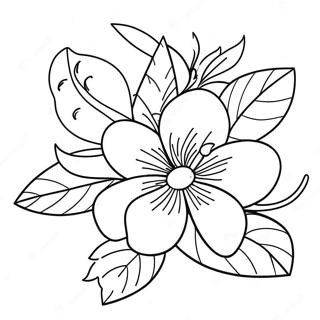 Orange Blossom Coloring Page 38322-30816