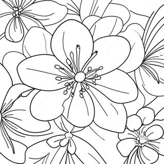 Delicate Orange Blossom In Bloom Coloring Page 38323-30806