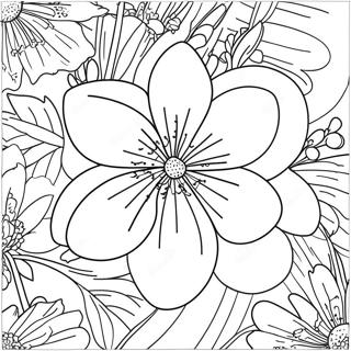 Delicate Orange Blossom In Bloom Coloring Page 38323-30808