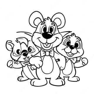 Chuck E Cheese With Friends Coloring Page 3832-3159