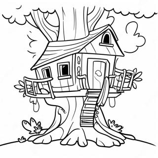 Magic Treehouses Coloring Pages