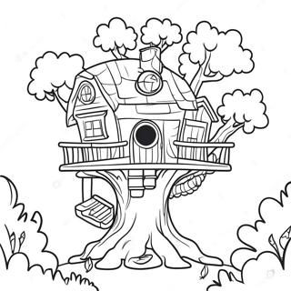 Magic Treehouse Adventure Coloring Page 38332-30810