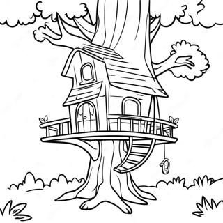 Magic Treehouse Adventure Coloring Page 38332-30811