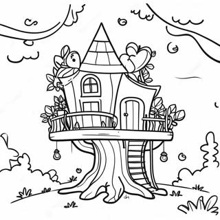 Enchanted Magic Treehouse Coloring Page 38333-30819