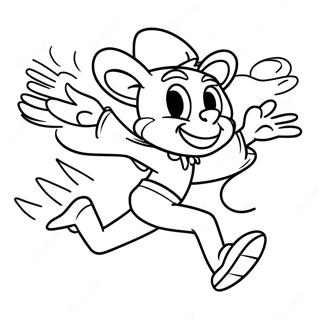 Speedy Gonzales Running Fast Coloring Page 38353-30843