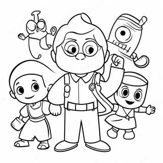 Fun Vbs Characters Coloring Page 38363-30837