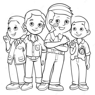 Fun Vbs Characters Coloring Page 38363-30838