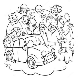 Fun Vbs Characters Coloring Page 38363-30839