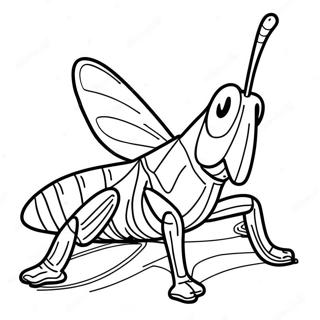 Grasshopper Coloring Pages