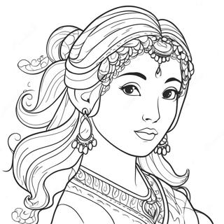 Daki Coloring Page 38392-30862